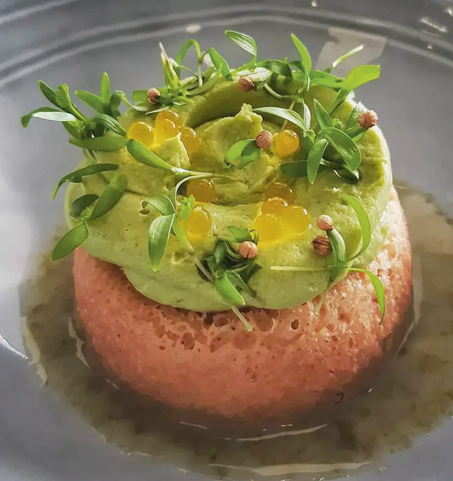 Baba Rock'n roll au crémeux d'avocat et citron caviar - version salée