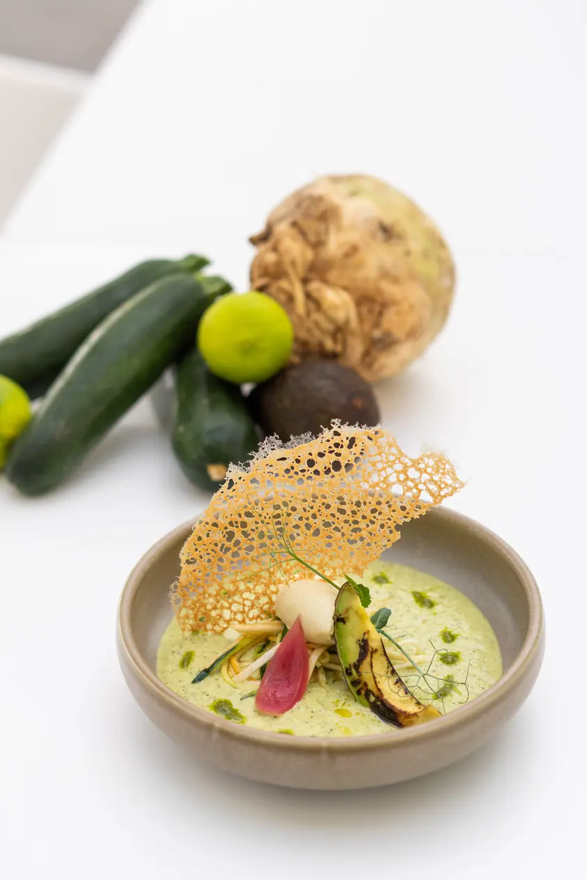 Velouté glacé de courgettes